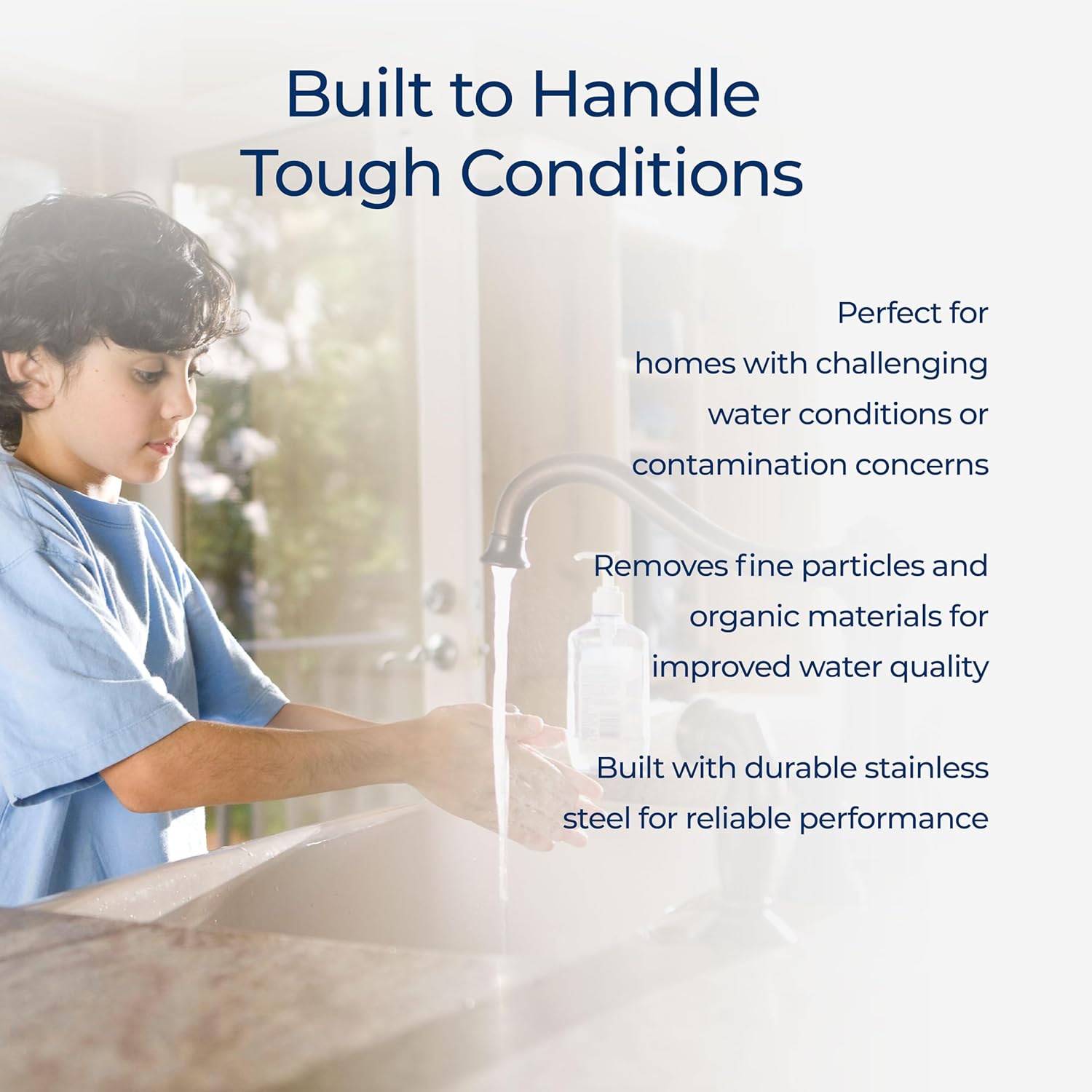 HydroFLOW Whole Home Force Field Filter | Removes Harmful Pathogens, Heavy Metals & Contaminants | Safer Water for Your Family | Advanced Whole House Filtration