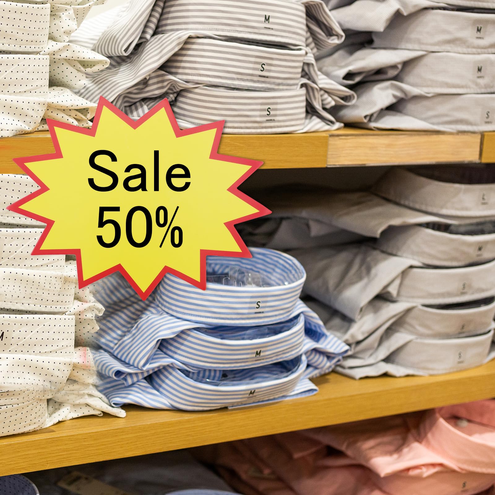 STOBOK 100pezzi Cartellini Prezzo Pz Etichette Pubblicitarie Per Negozi Cartellini Vuoti Per Prezzi Segnaletica Per Supermercati E Vendite Promozionali Materiale Resistente E Visibile - Foto 6