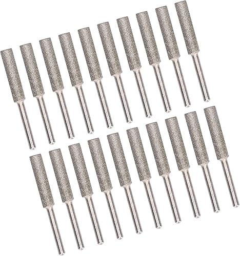 Miniatura 6 de Juego de 20 piezas de afilador de motosierra para motosierra para ruedas de 732 pulgadas y cadenas de sierra de cadena grandes (plateado)