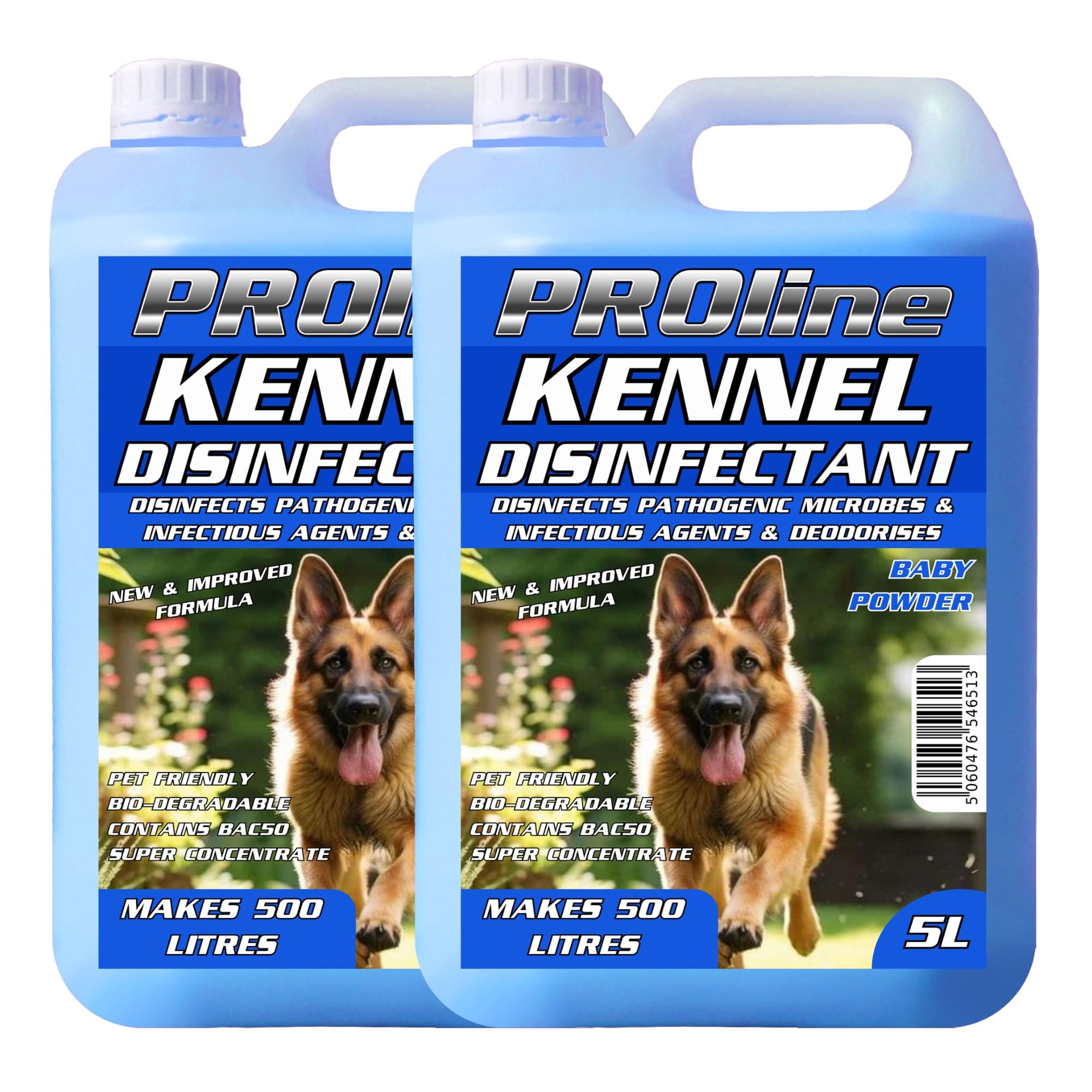 PROline Kennel Disinfectant 10L Choice of 5 different Scents, Odour Neutralisers (Baby Powder)