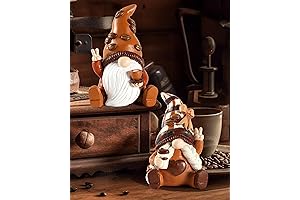 Maillard Coffee Gnomes Figurines Set: Captivating Coffee Bar Decor