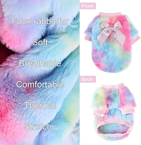 Miniatura 2 de Kosiyi Dog Sweaters for Small Dogs Girl Boy, Puppy Clothes Chihuahua Teacup Yorkie Fleece Sweaters Spring Winter Warm Sweater Tiny Dog Outfits Pet