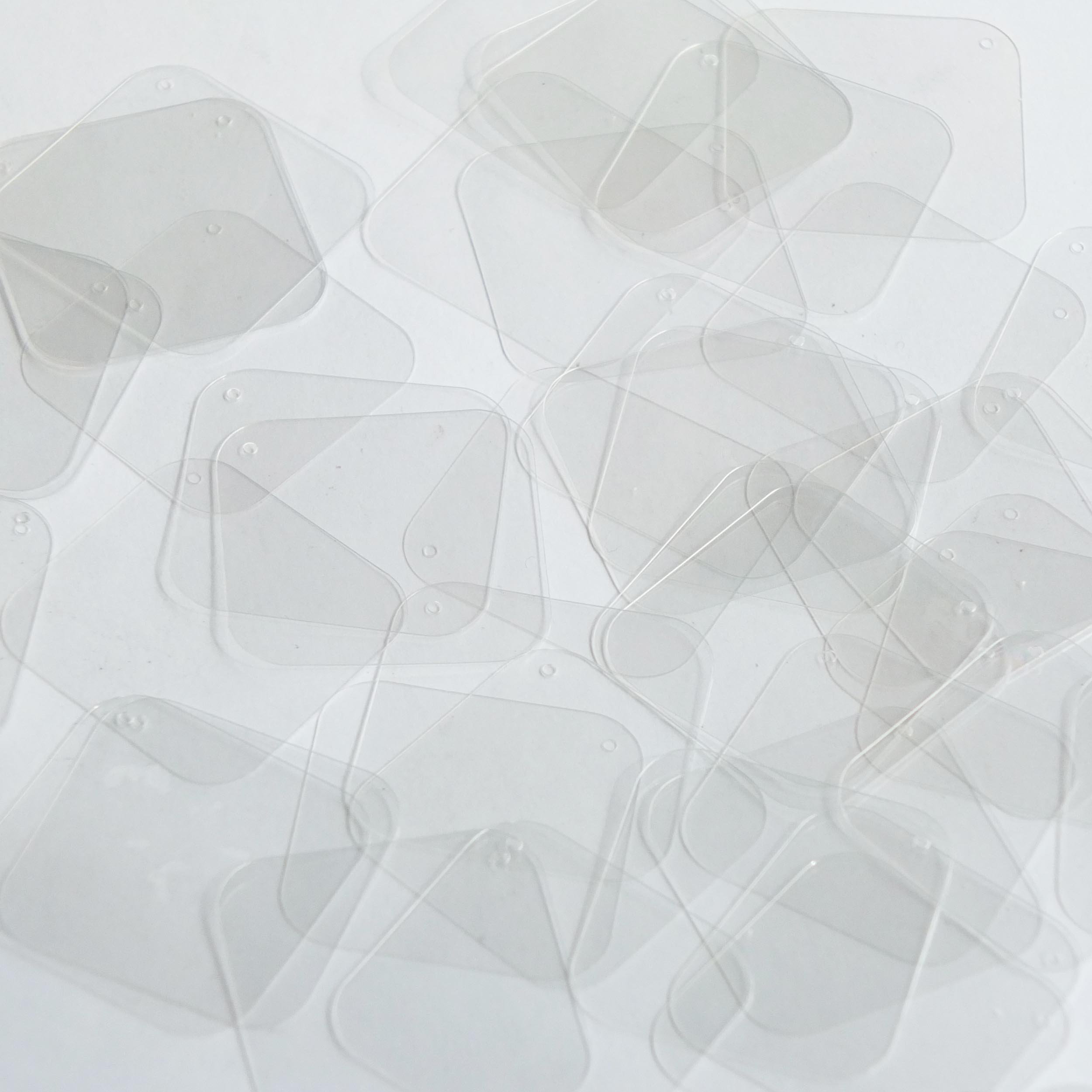 Sequin Crystal Clear Square Diamond 1.5 inches Couture Loose Paillette Sequins