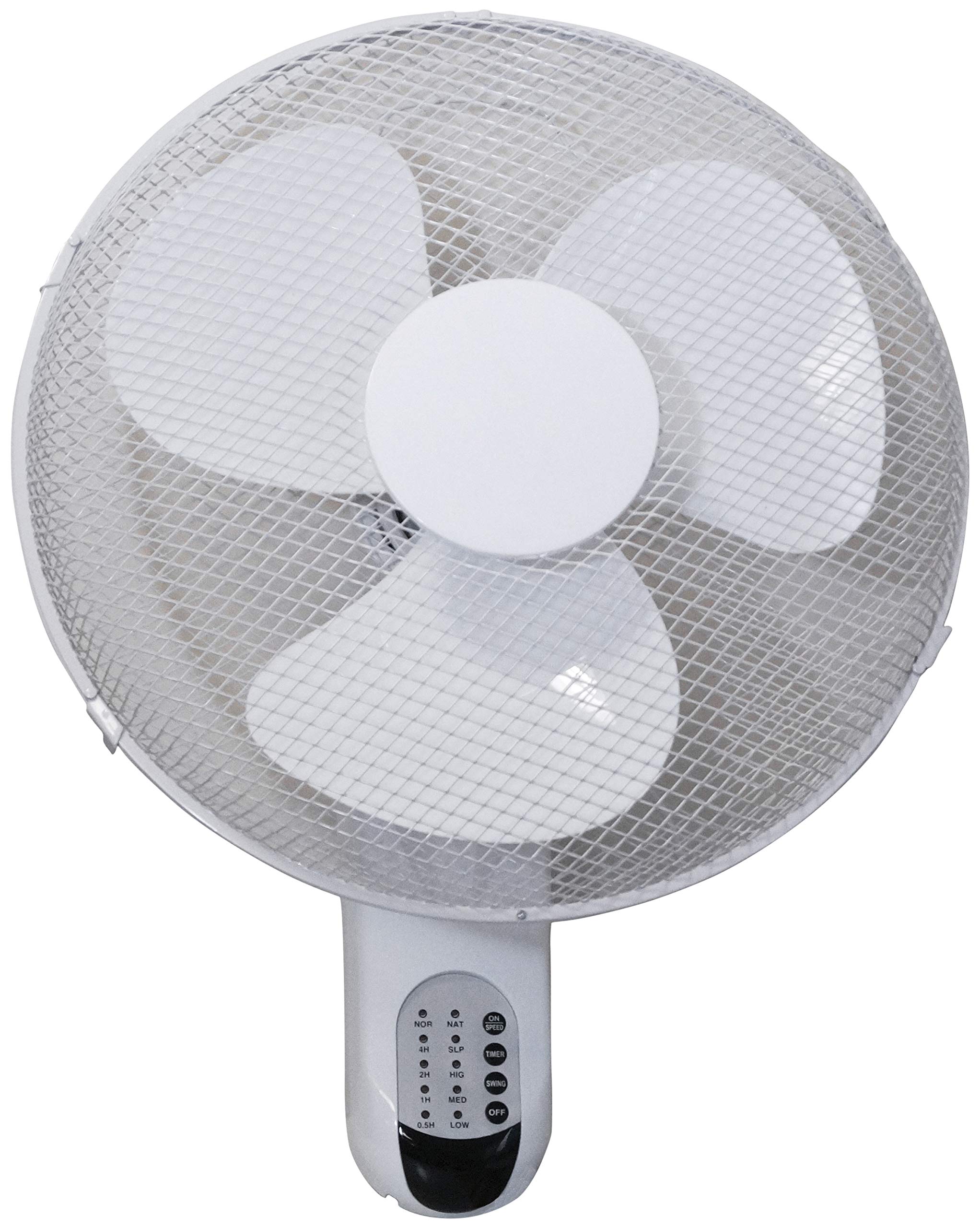 Prem-i-air 16" (40 cm) Wall Fan with Remote Control and Timer