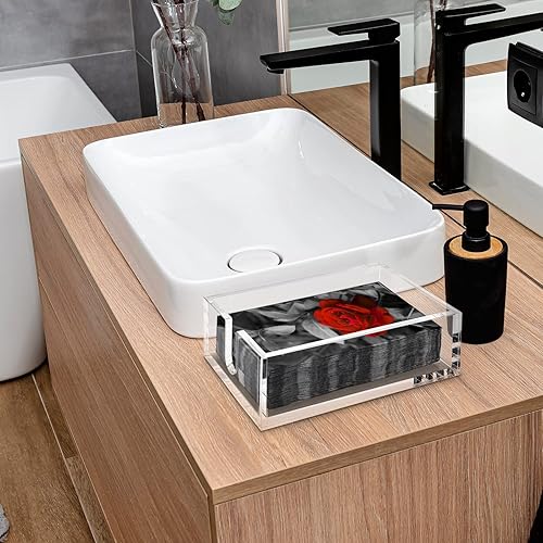 Miniatura 4 de Paquete de 100 servilletas florales desechables de papel de 2 capas decorativas para cena, servilletas de cóctel de flores para baño, inodoro,