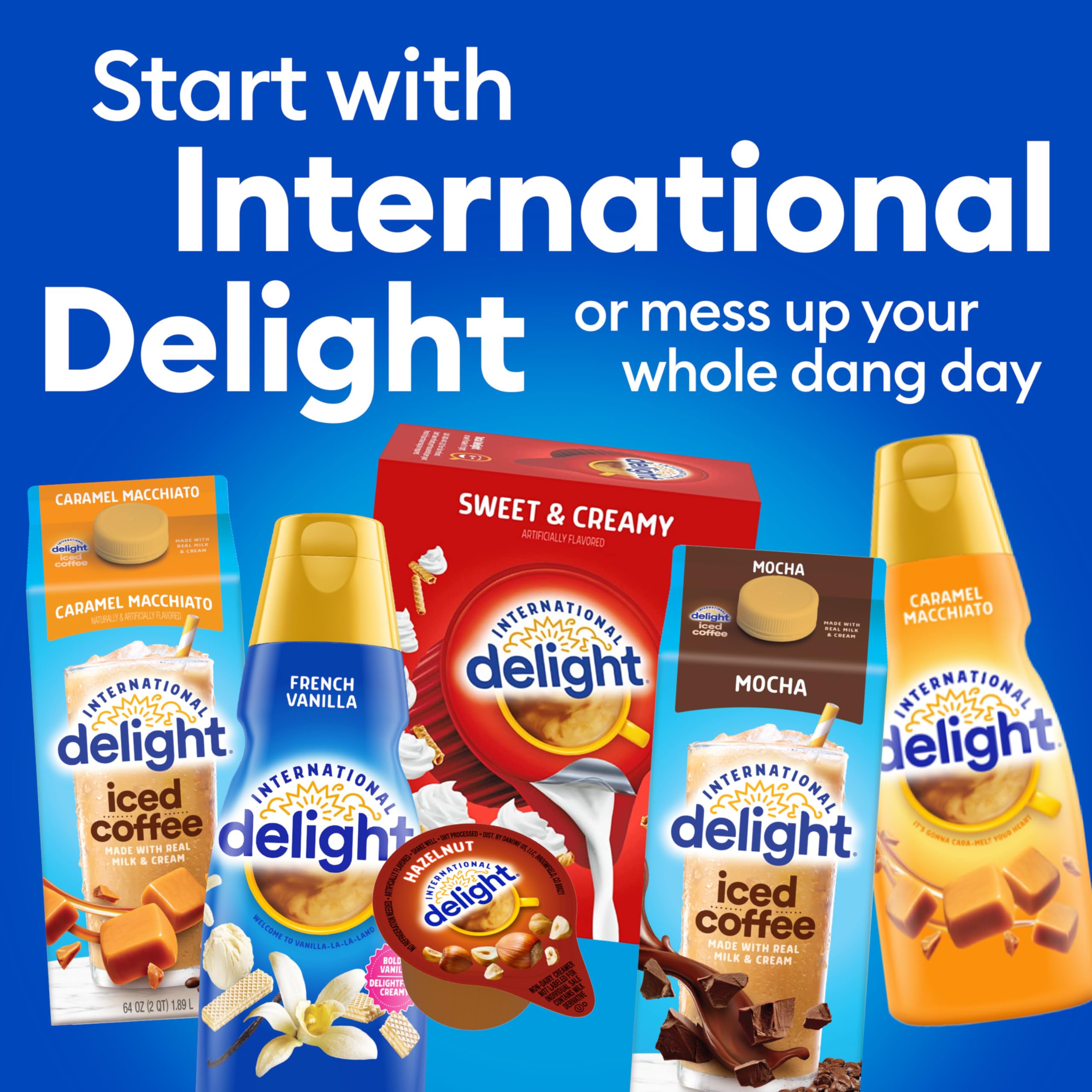 International Delight Hazelnut Liquid Creamer, 192-Count Single-Serve Packages