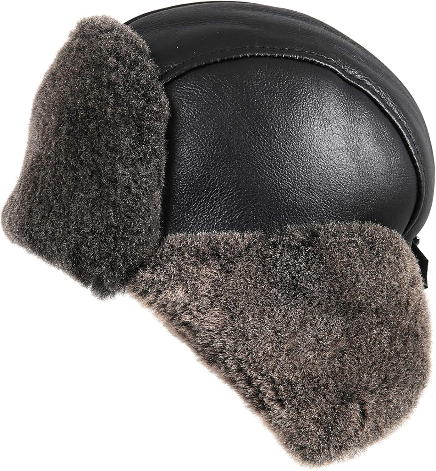 Men's Shearling Sheepskin Pilot Hat