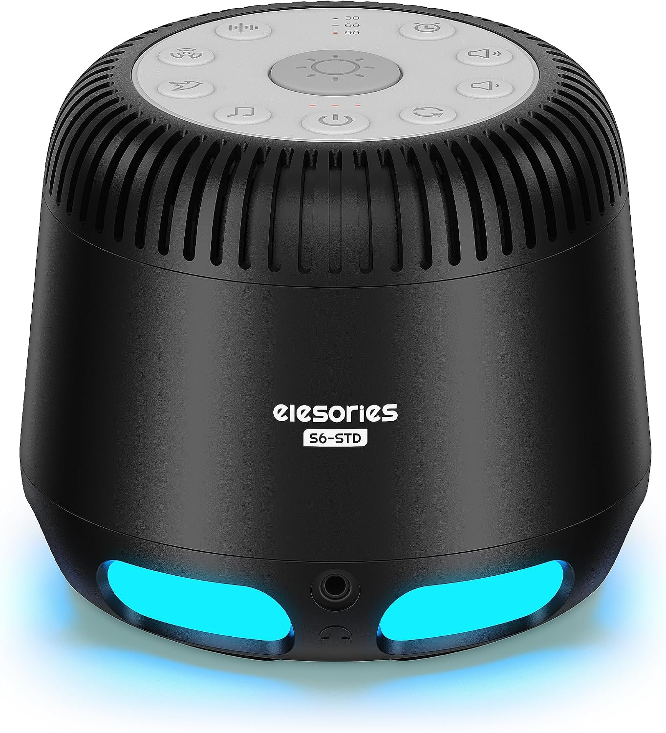 White Noise Machine, 24 Relaxing Nature Sounds, 10-Color Baby Night Light, V5.1 Wireless Speaker, Built-in Rechargeable Battery Sound Machine Sleep Therapy for Baby Adult Kids Sleeping Nursery Home