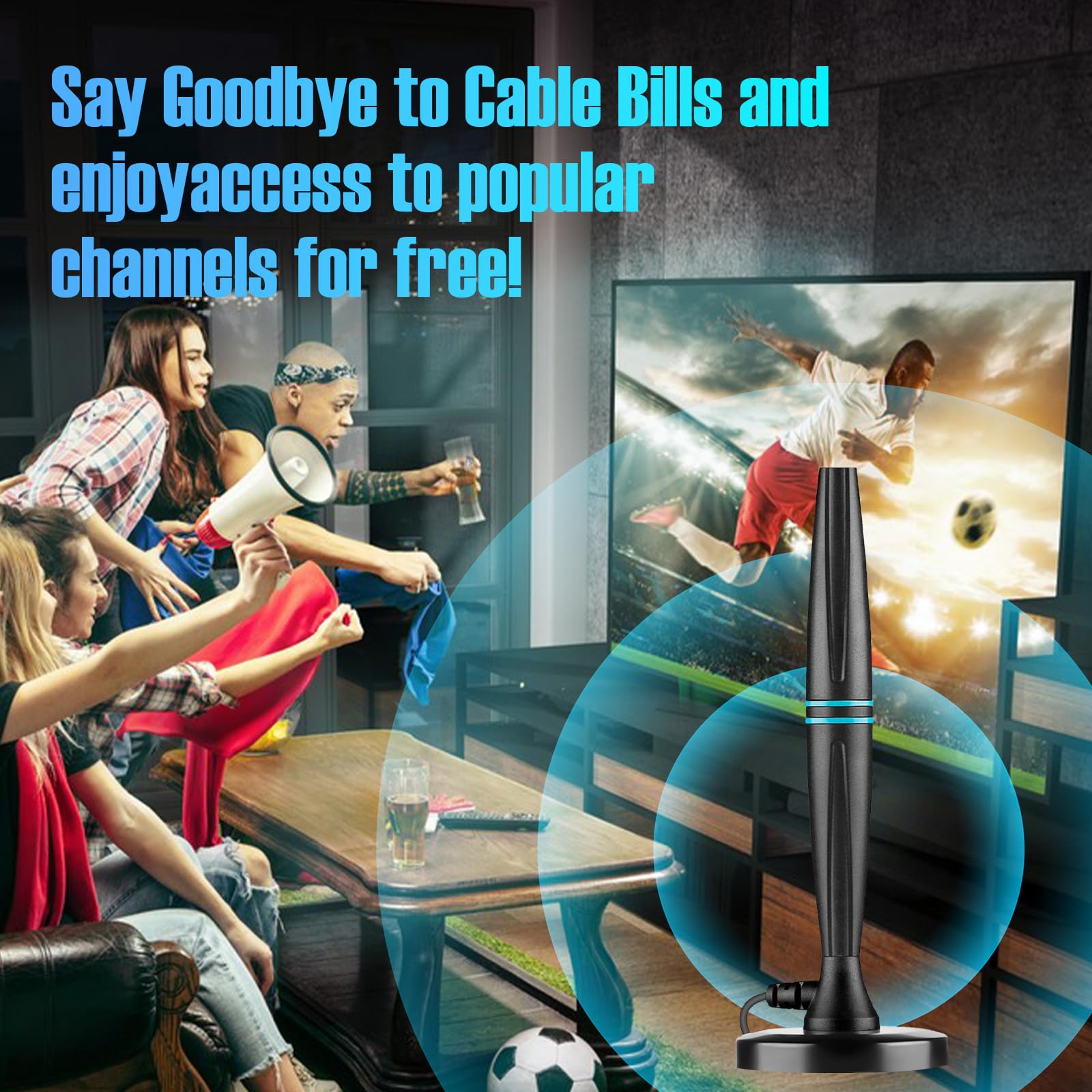 Antenna TV per Smart TV Indoor,Antenna TV per canali locali