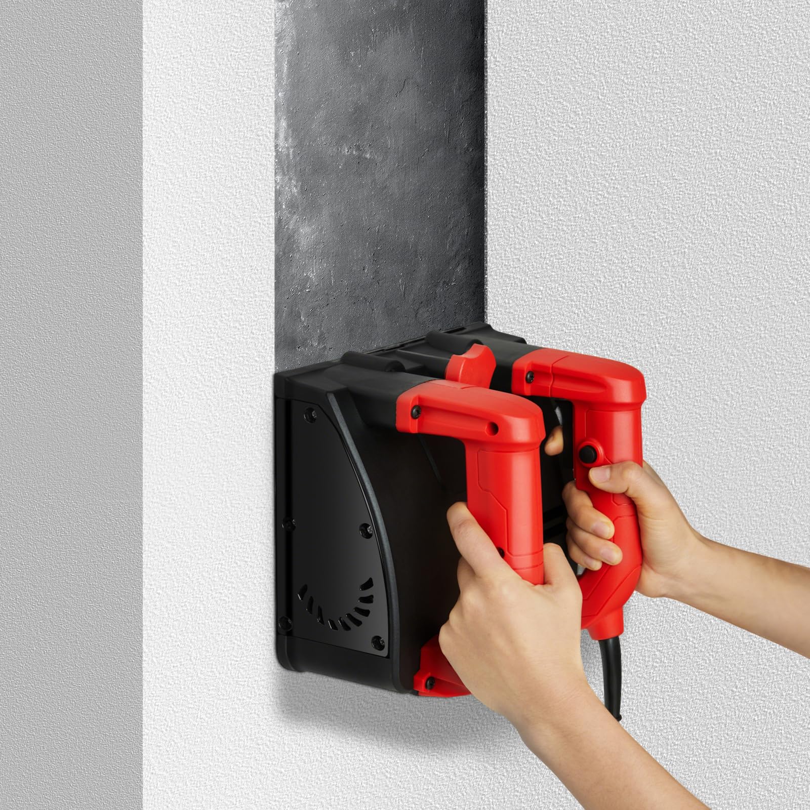 Cepilladora eléctrica de pared, raspador eléctrico de mano profesional, herramienta de eliminación de pintura roja y negra para preparación de superficies