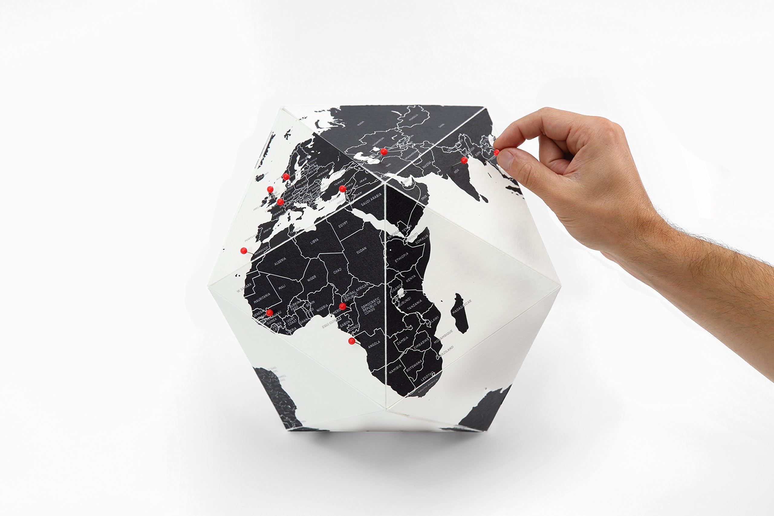 Here - The Personal Globe By Countries Black (Small) -Palomar
