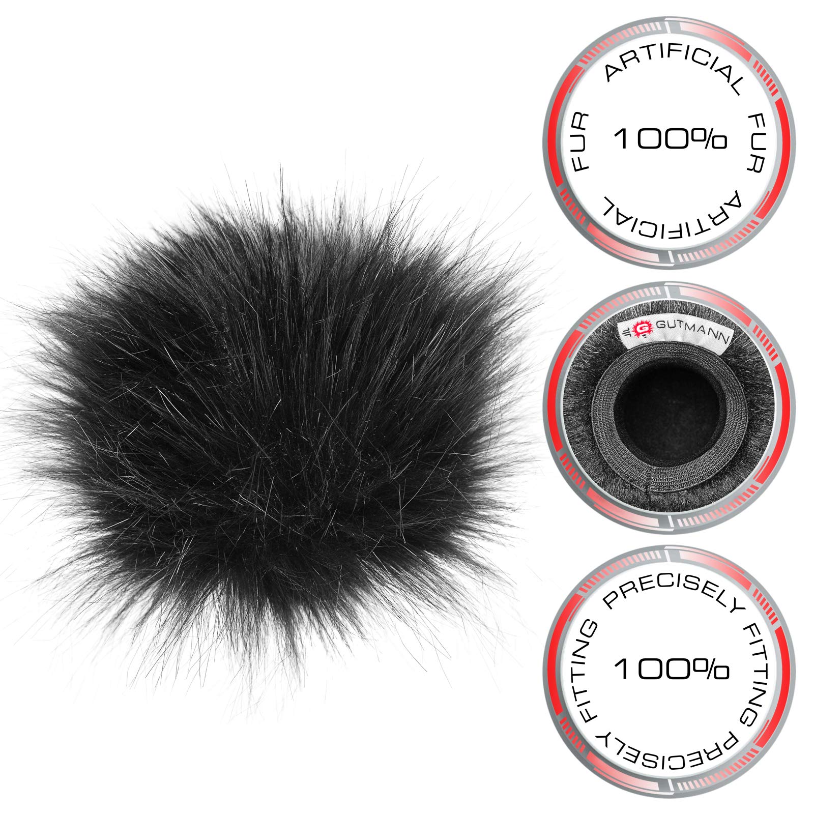 Gutmann Parabrisas Protector contra el Viento para Zoom H3-VR Black