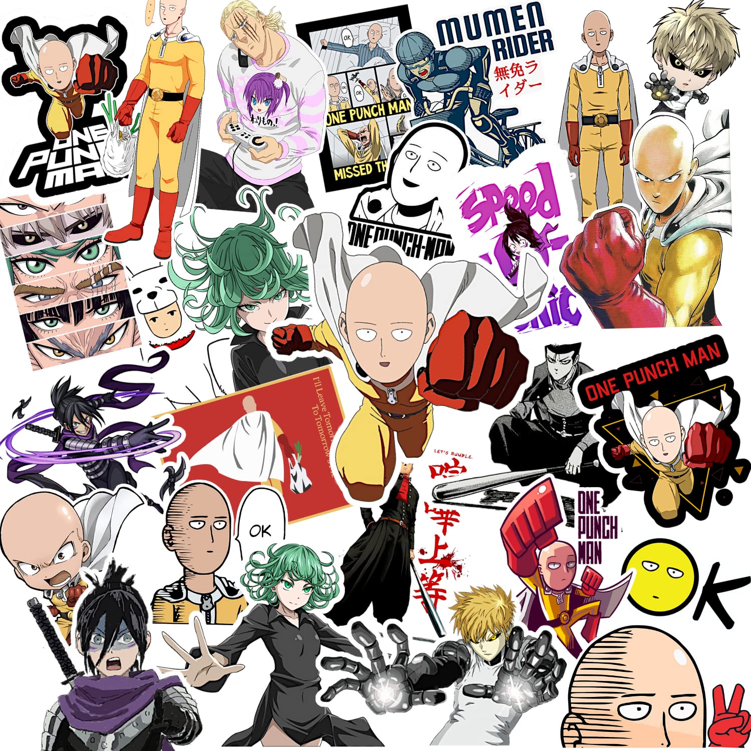 Careflection Pack of 25 One Punch Man Anime Japanese Cartoon - Multipurpose Vinyl Laminated Random Stickers Perfect for Laptop Computer Mobile Bottle (Glossy Finish) (B09JZSCN7Q) Amazon Price History, Amazon Price Tracker