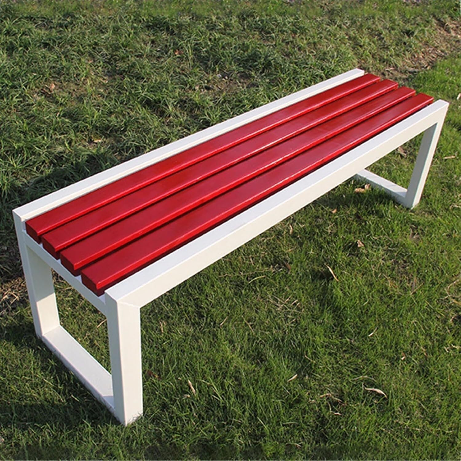 Outdoor Garden Benches, Backless Benches, Rectangular Dining Chairs for Parks and Balconies, Outdoor Benches for Lawns(100cm)