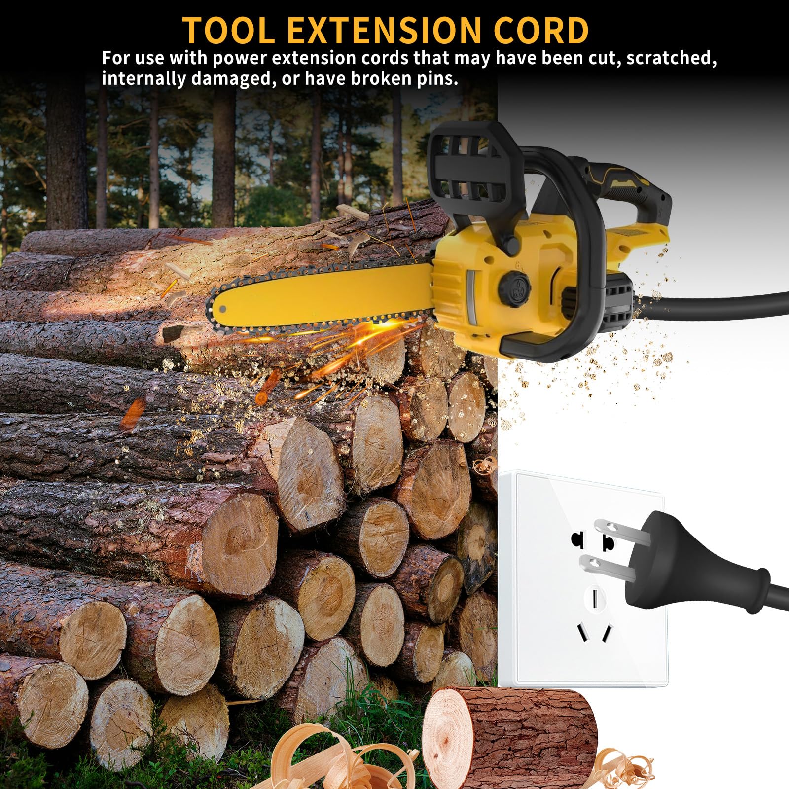 DeWalt Power Cord - 10FT Replacement for Drill & Tools -6 DeWalt Power Cord - 10FT Replacement for Drill & Tools -6