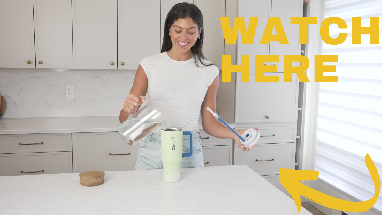Amazon.com | ZITRÜS 40 oz Tumbler with Handle and Straw | Leak
