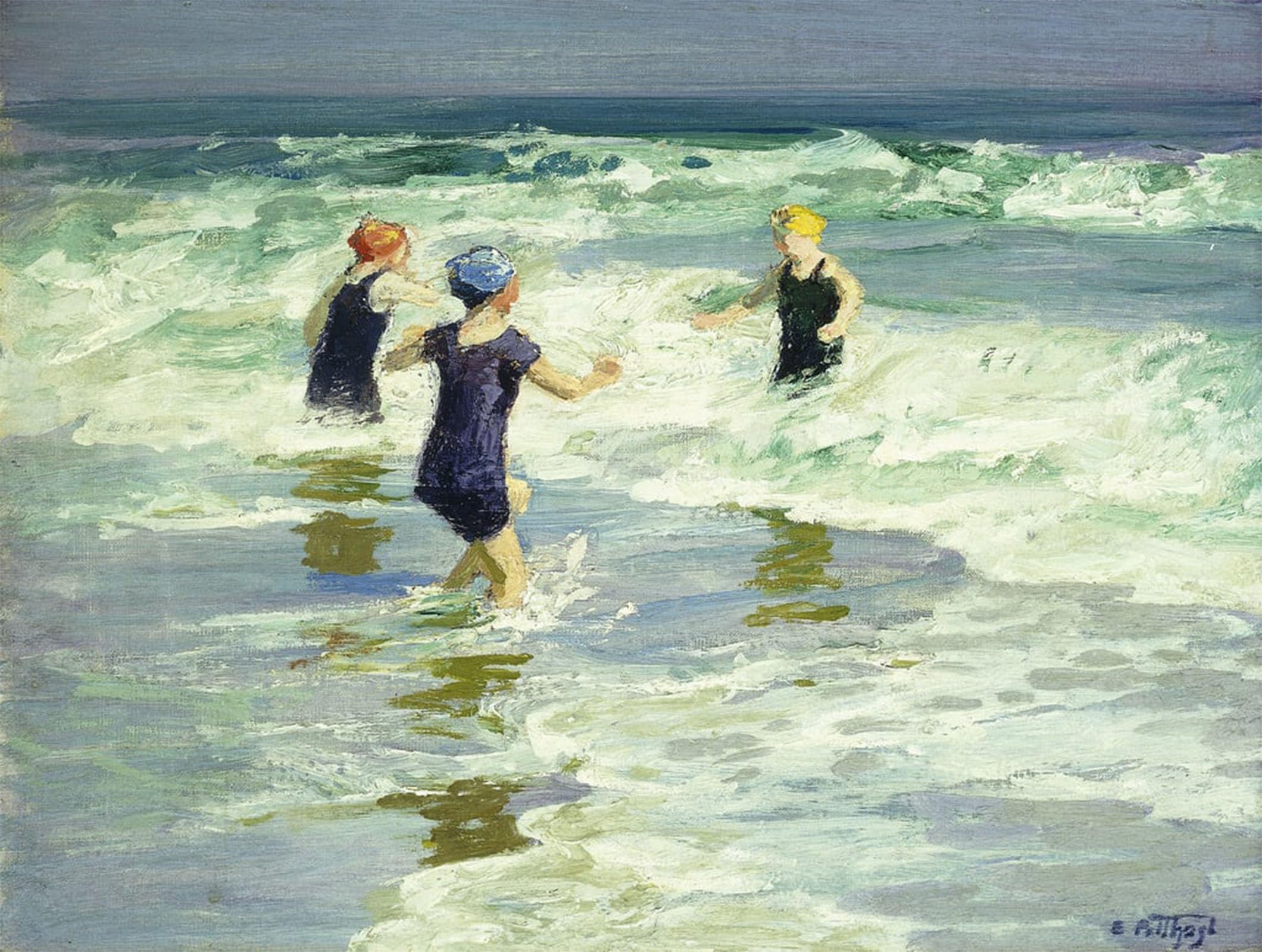 Cuadro de lienzo de Edward Henry Potthast ideal para decorar un salón elegante de 60x90cm 5