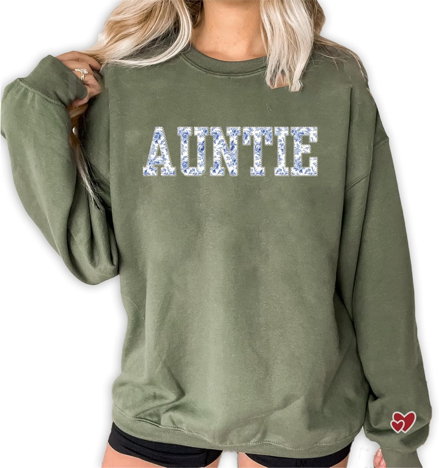 NAZENTI Mama Embroidered Crewneck Sweatshirt Mama with Heart on Long Sleeve Fashion Pullover Size S-4XL - Image 5