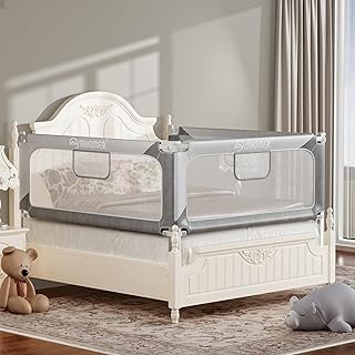 Bed Rail for Toddlers, Upgrade Free-Installation Bed Guard Rail for Toddlers, Toddler Bed Rails for Twin Bed, Baby Bed Rail Guard, Bed Rails for Full Size Queen King Bed (1 Piece, 74.8")