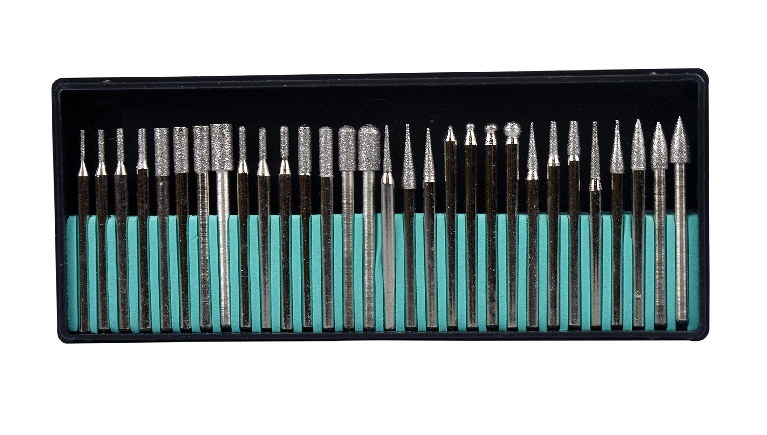 Amazon.com: SE 30-Piece Set of Assorted Diamond Burrs, 80 Grit