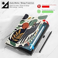 Vista 3 de COOWPS Funda para tableta Yaxa Fire HD 10 (13ª/11ª generación, versión 2023/2021) de 10.1" – Funda plegable delgada con función de encendido