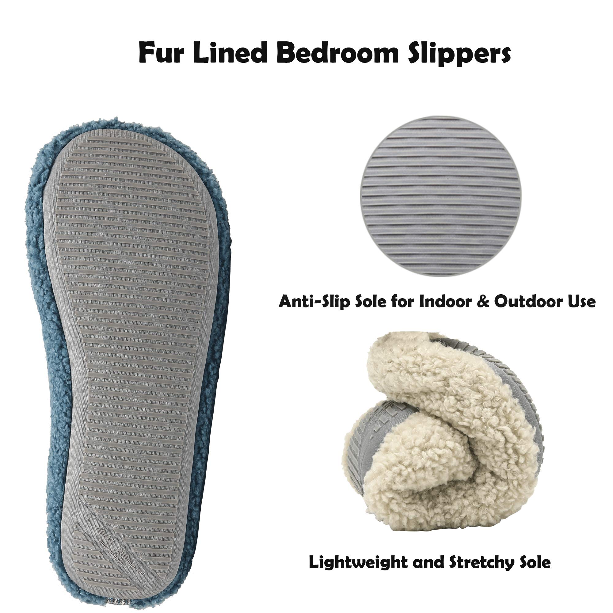 ChayChax Donna Pantofole da Casa Memory Foam Inverno Ciabatte Pantofola Interno Caldo Peluche Leggero Scarpe di Cotone