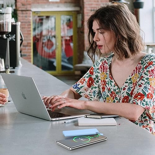 Miniatura 4 de Auskang Cargador portátil de 5000 mAh con cable tipo C integrado, batería compatible con iPhone15, Samsung, Google, teléfonos Android, etc