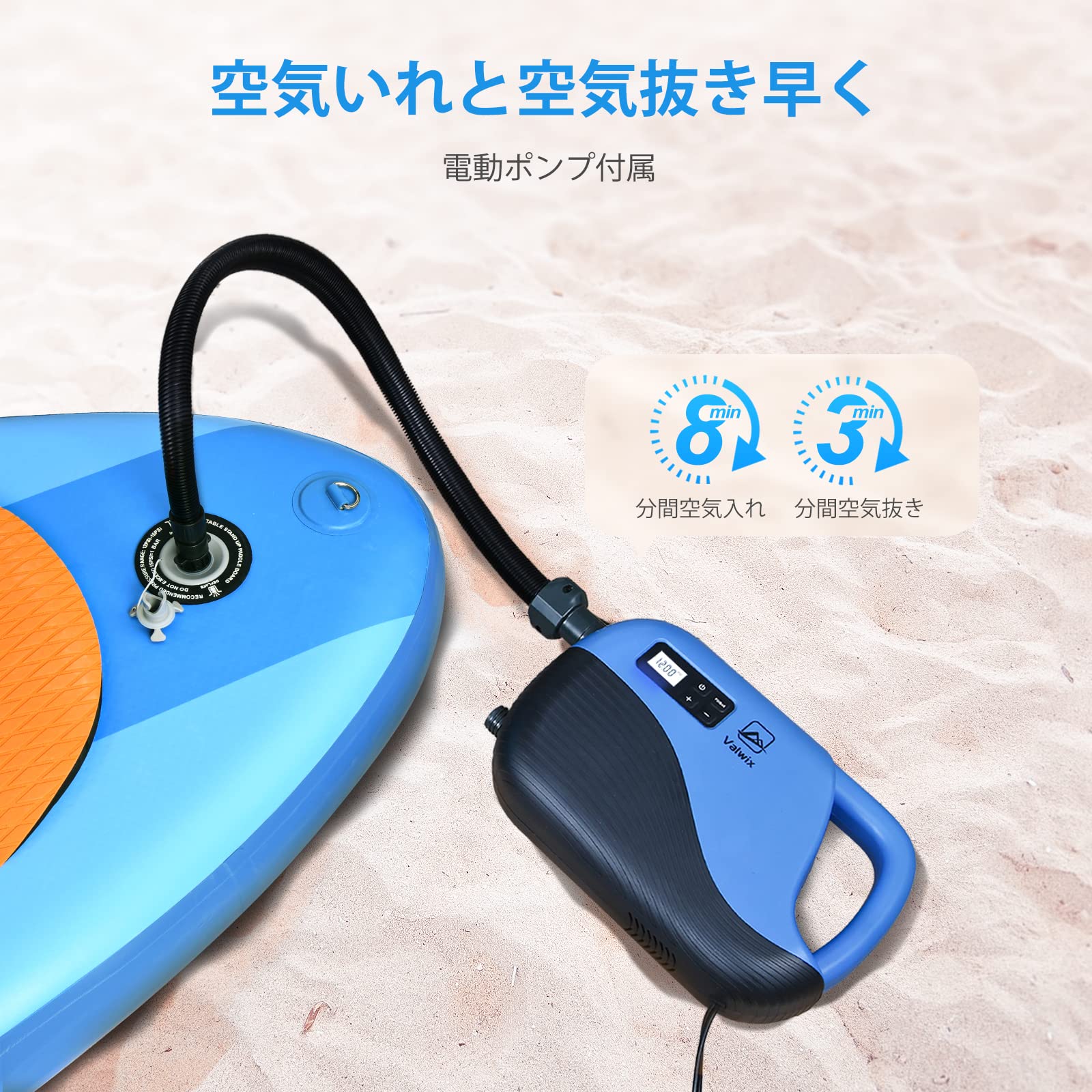サップボード2回使用　パドルと空気ポンプ未使用 楽天市場】【☆レビューイベント開催中☆】空気入れ 電動，電動