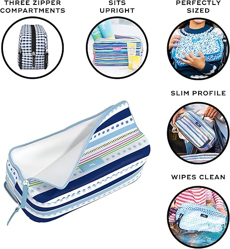 Miniatura 2 de SCOUT Bolsa de 3 vías  Bolsa de maquillaje de viaje y neceser para mujer con tres compartimentos con cremallera  Se mantiene en posición vertical se