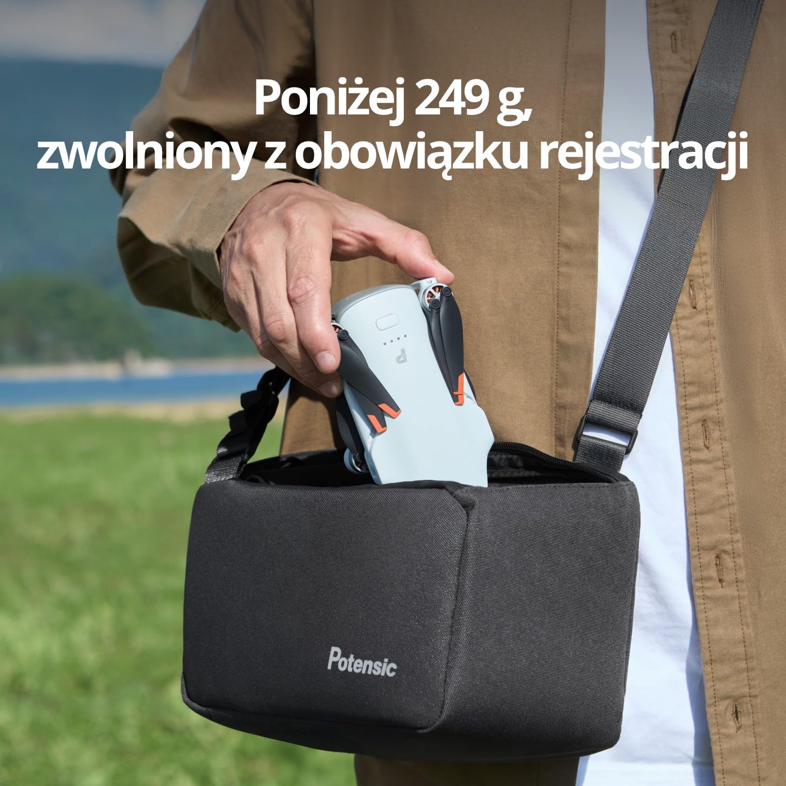 Potencjalny ATOM 3 Fly More Combo(RC PTD 2), Dron z kamerą 4K,4K/6OfpsHDR-Video,8KFoto,1/1,3" Czujnik, 120min. Czas lotu, 16KM transmisja, AI Folgen 2.0, Med-Tele, < 249 g, Drone, Co