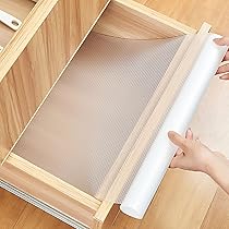 AiQInu Tappetino per Cassetti,Tappetini Antiscivolo per Cassetti Non-adesivo EVA Trasparente Impermeabile Shearable Tappetini per Cucina Armadietti Cassetti Tavoloe Frigorifero Ripiani (44.5 * 400cm)