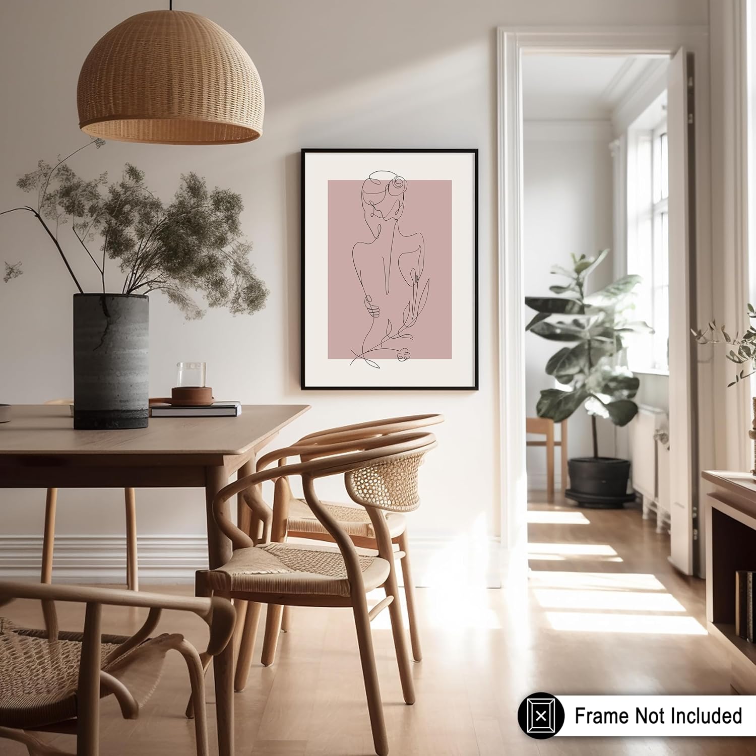Poster Master Woman Poster - Nude Sketch Print - Line Print - Female Body Illustration - Modern Design - Abstract Art - Minimal Design - Living Room or Bedroom - 8x10 UNFRAMED