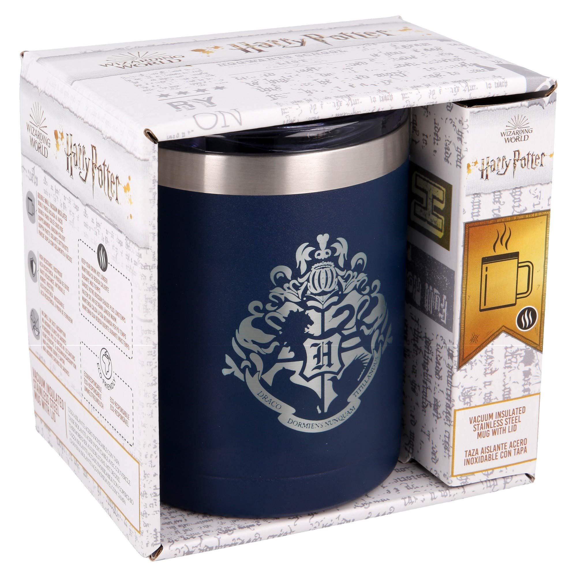 Stor Multicolor 8412497039470Stainless Steel Thermal Mug, 380 Ml Capacity, Harry Potter