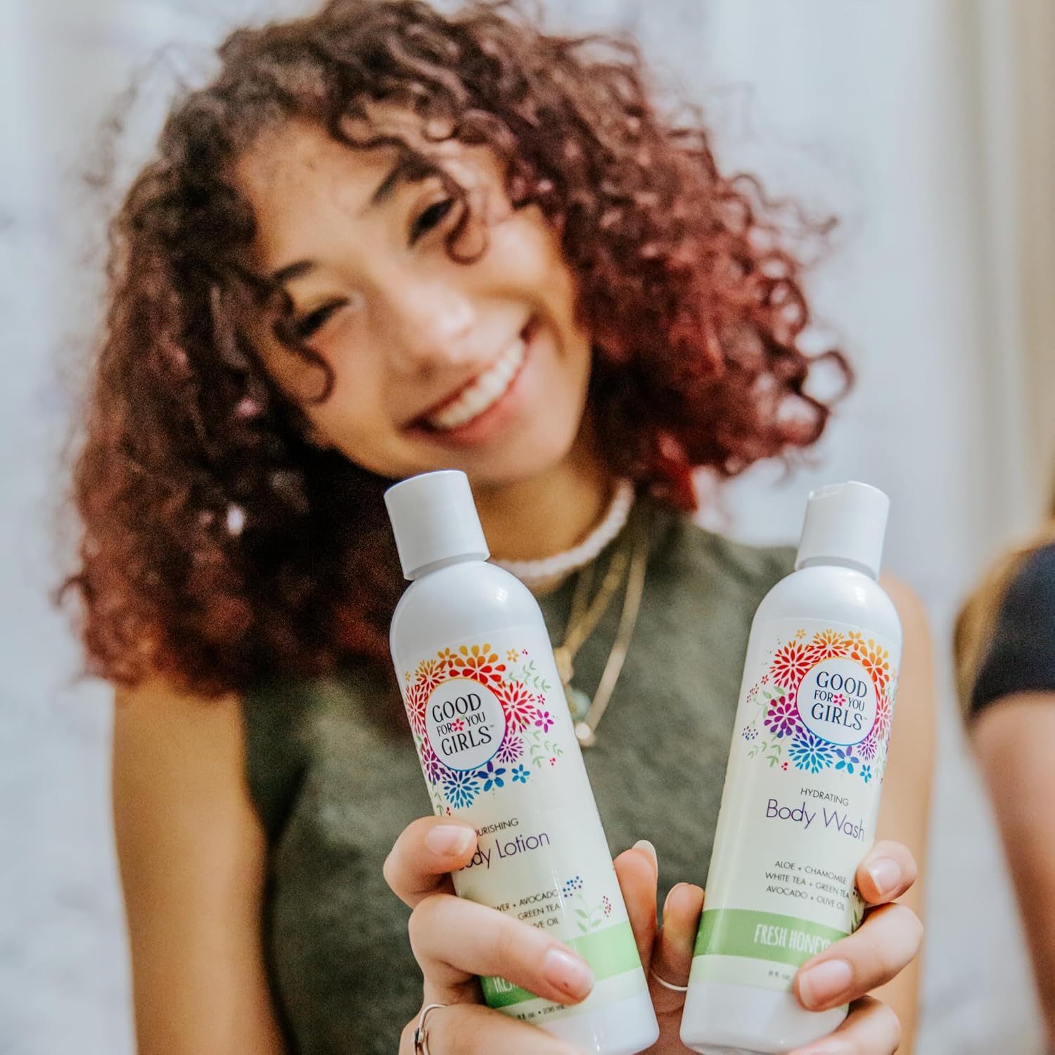 Good For You Girls 2 Piece Body Wash and Body Lotion Gift Set (Honeydew Scent)