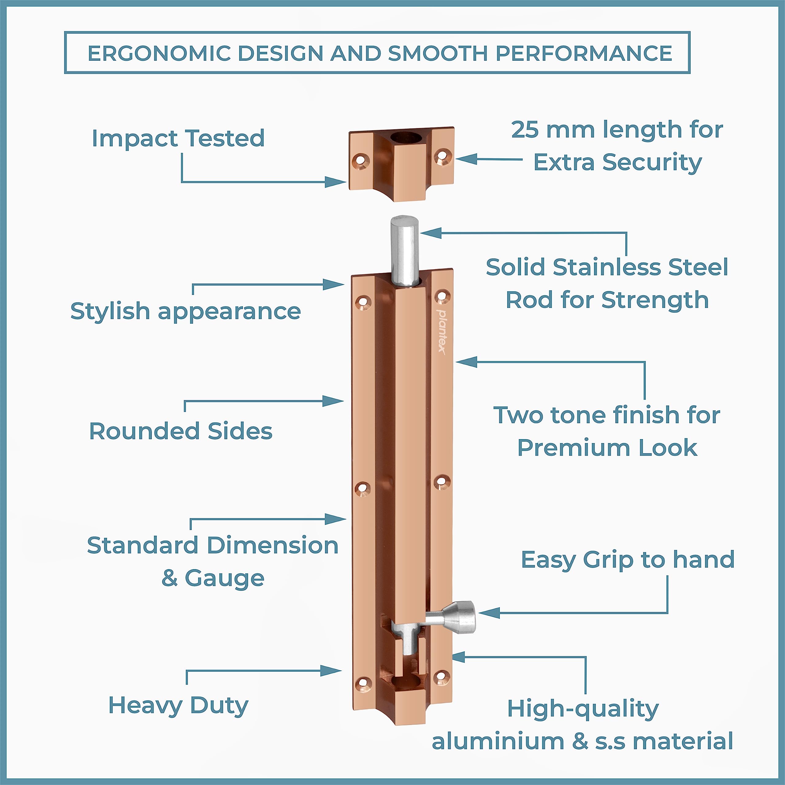 Plantex RG Tower Bolt - Secure Your Doors -3