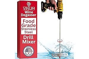 Wine Beer Degassing Stirrer for Wine Making 17.5 Stainless Steel 316 Drill...