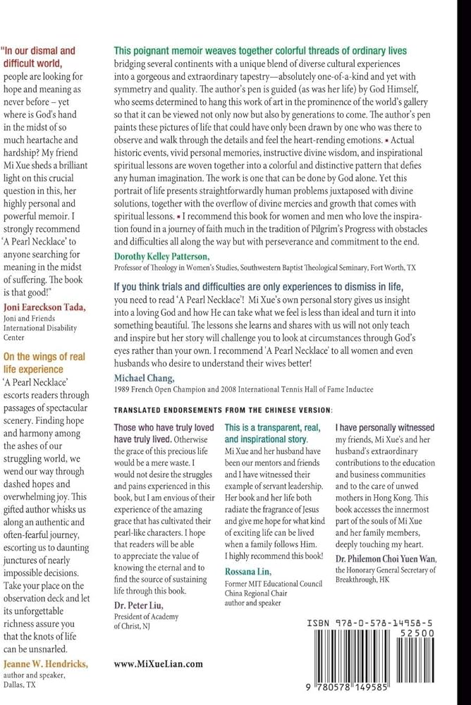 A Pearl Necklace: Mi Xue: 9780578149585: Amazon.com: Books A Pearl Necklace: Mi Xue: 9780578149585: Amazon.com: Books