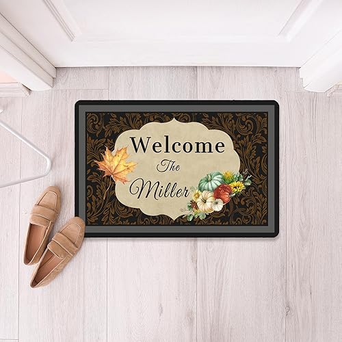 Miniatura 2 de Tapete personalizado para decoración de puerta al aire libre para entrada de patio, tapetes personalizados para puerta delantera con texto para