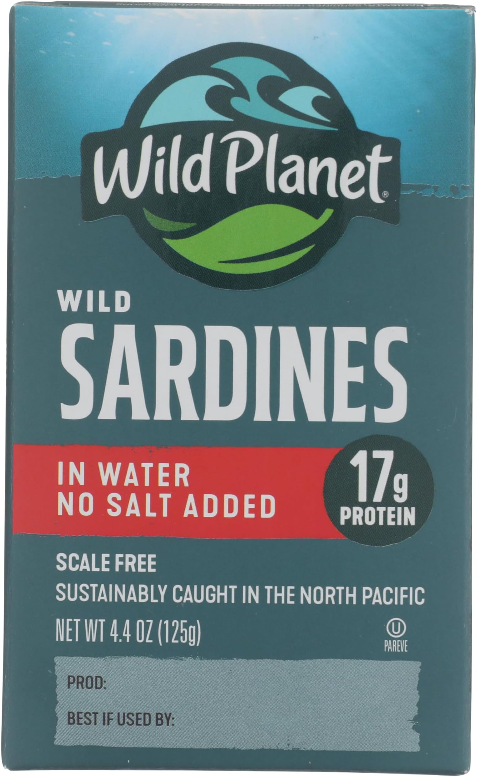 Wild Planet - Sardines No Salt Added 4.4 Oz.