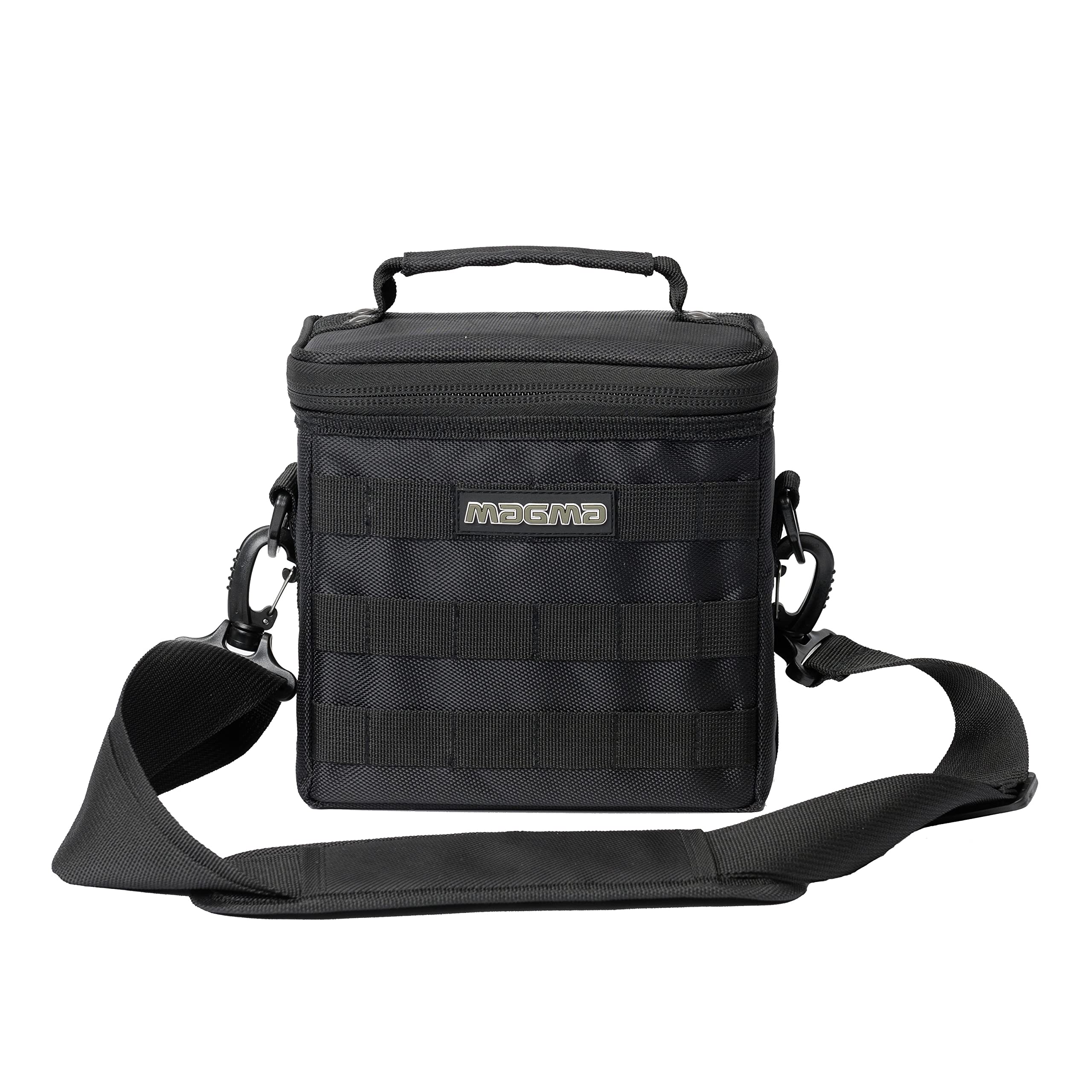 MAGMA 45 Record Bag 50 - Black/Green - Holds up to 50 x 7 Inch Records,MGA43026