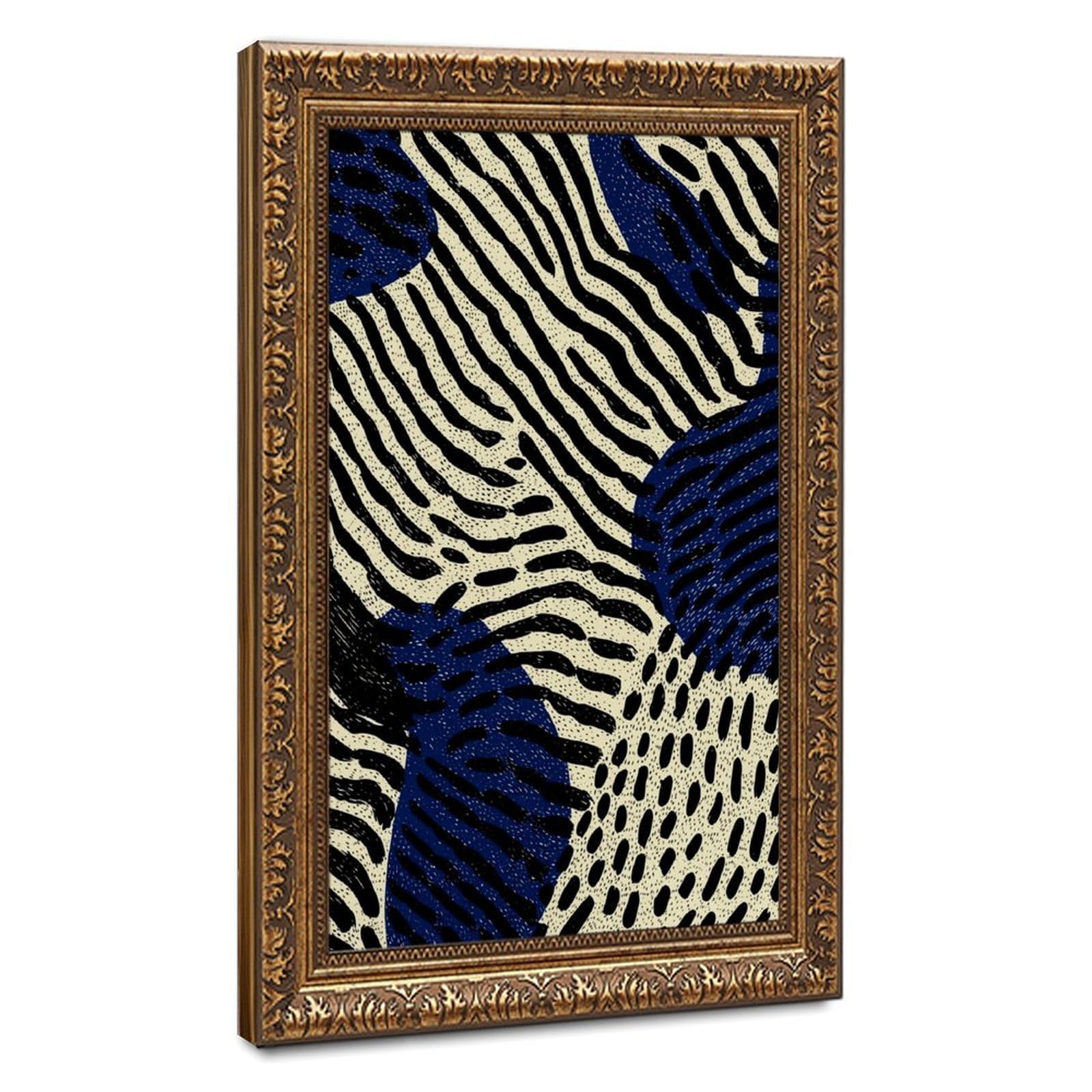 AYINUER Abstract Zebra And Dot Pattern Poster Canvas Poster for Dorm Room Decor Gift