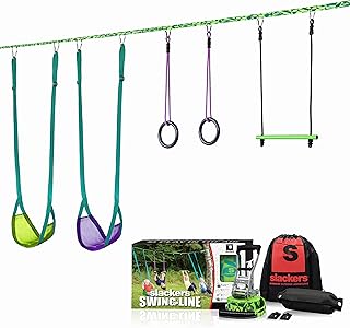 slackers Swing Line - Turn Healthy Trees Into The Perfect Backyard Swingset - slackers Tree Swing Line Kit - Great Tree Swing Addition to Any Yard - Recommended for Ages 3+