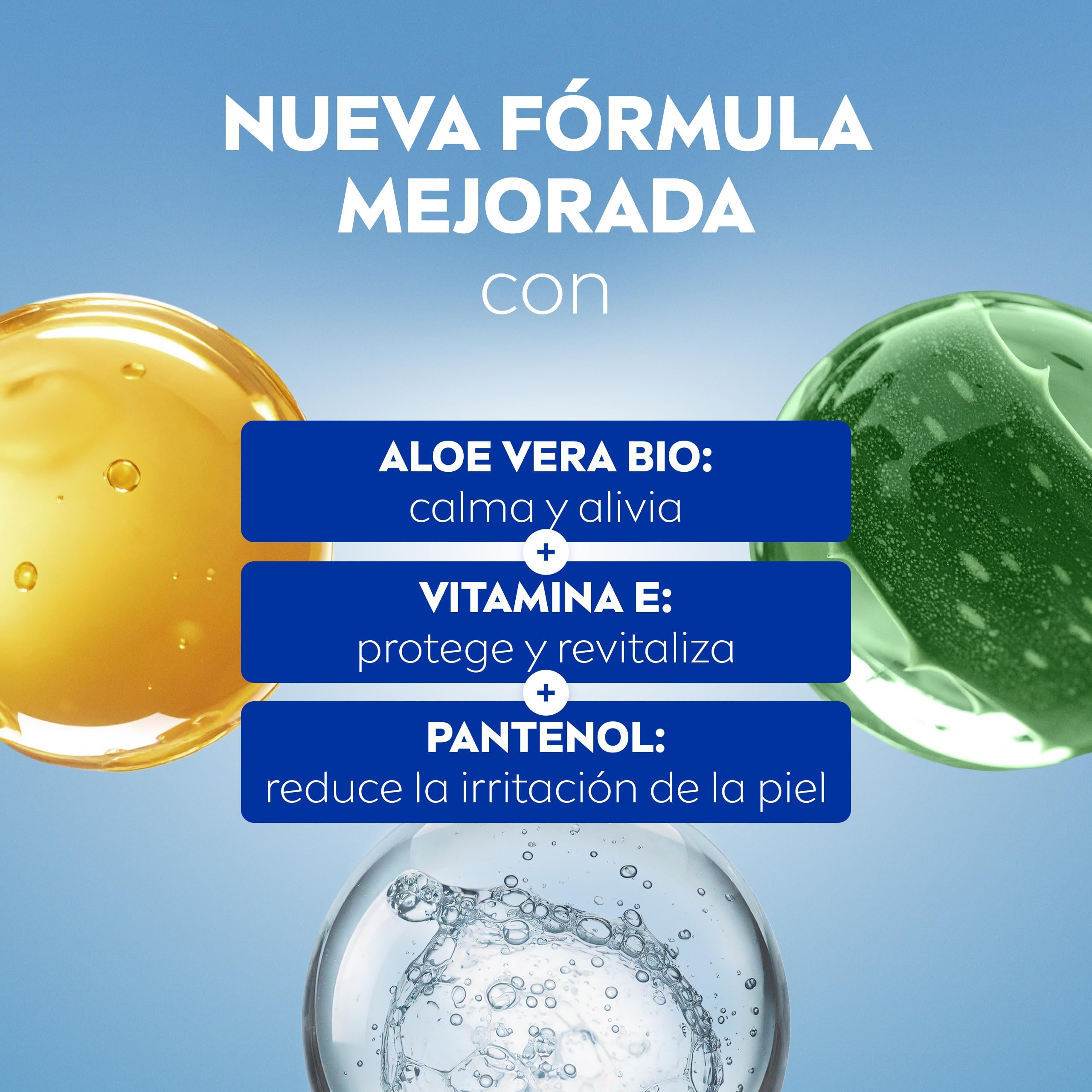 NIVEA SUN After Sun Sensitive Gel-Crema (1 x 150 ml), crema calmante con aloe vera, crema hidratante para piel sensible y con alergia al sol
