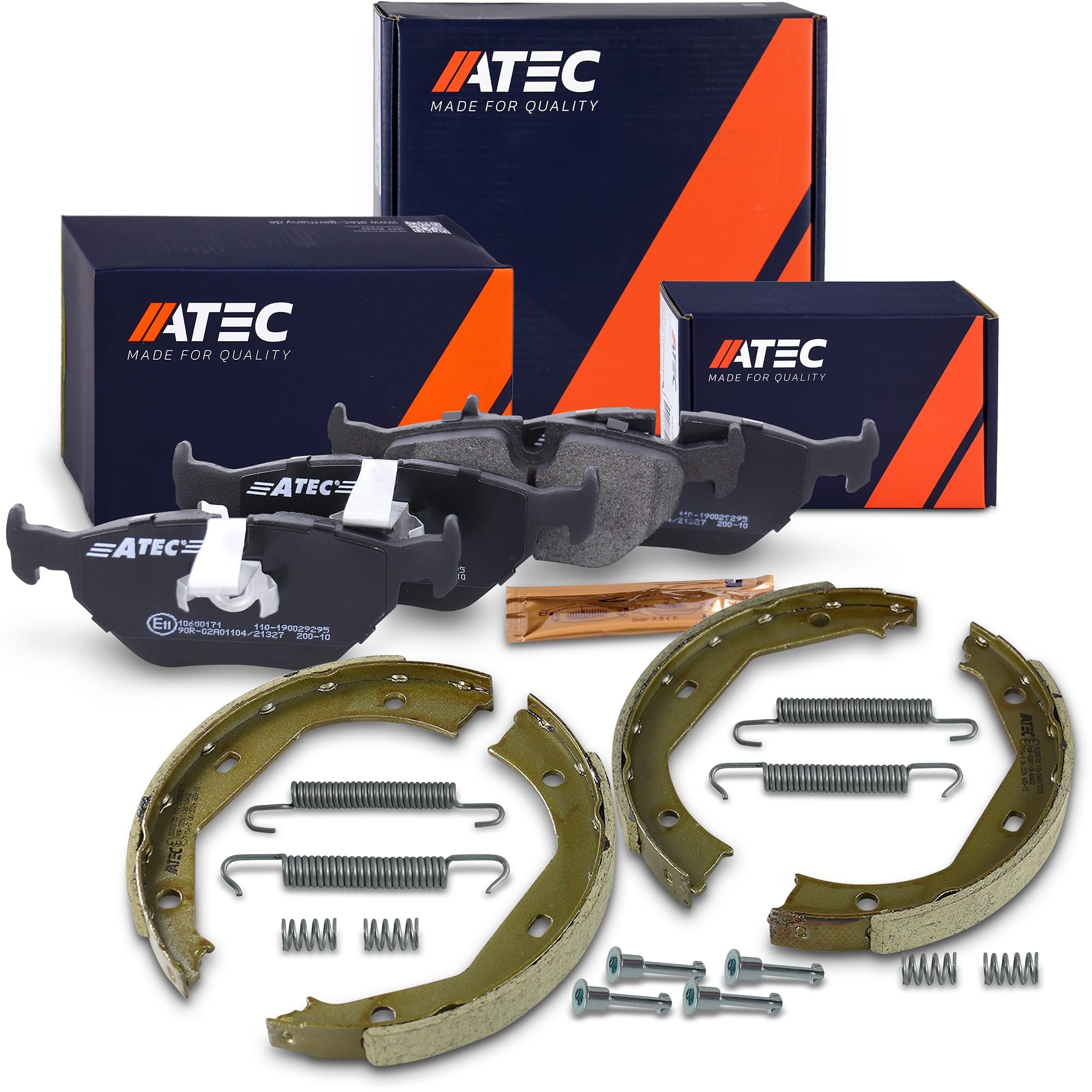 ATEC Germany Kit mâchoires de frein arrière + plaquettes de frein arrière