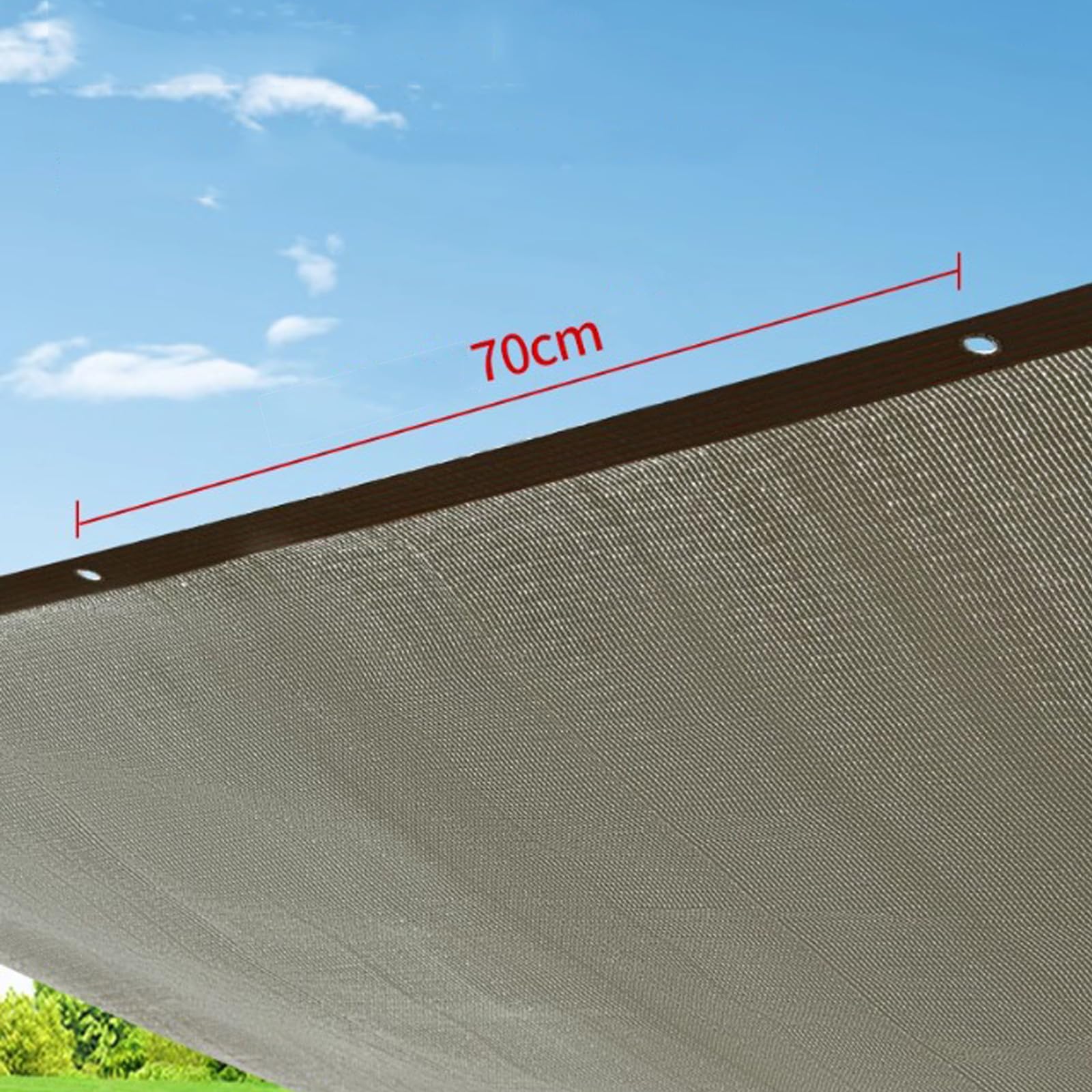 Siatka Zacieniająca z Folii Aluminiowej,Odblaskowy żagiel Przeciwsłoneczny,95% Odporna na Promieniowanie UV,do Ogrodu,Roślin,Szklarni,Szopy,na Zewnątrz,na Dach Tarasu (400cm x 400cm)