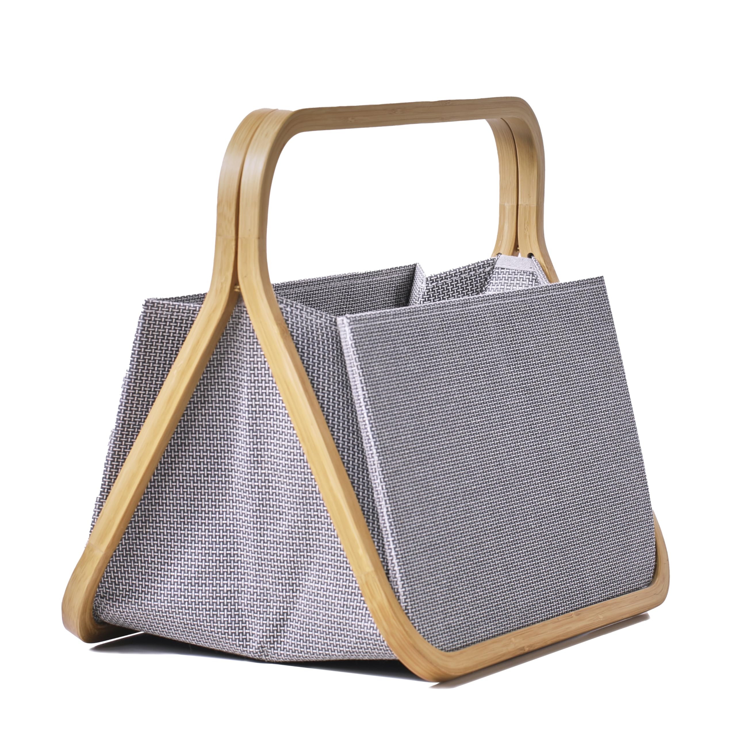 Prym - Prym Segeltuch und Bambus (45x27x37cm) Anthrazit Farbe Design Falten und Korb speichern - 1 Stück