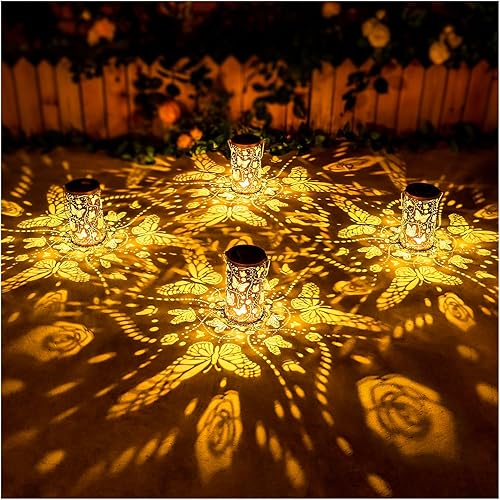 Miniatura 8 de Regalos de Navidad para mujeres, faroles solares de mariposa para exteriores, impermeables, luces solares colgantes, regalos de mariposa para