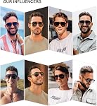SOJOS Retro Polarized Aviator Sunglasses Womens Mens Classic 80s 90s Vintage Trendy Square Aviators SJ2174