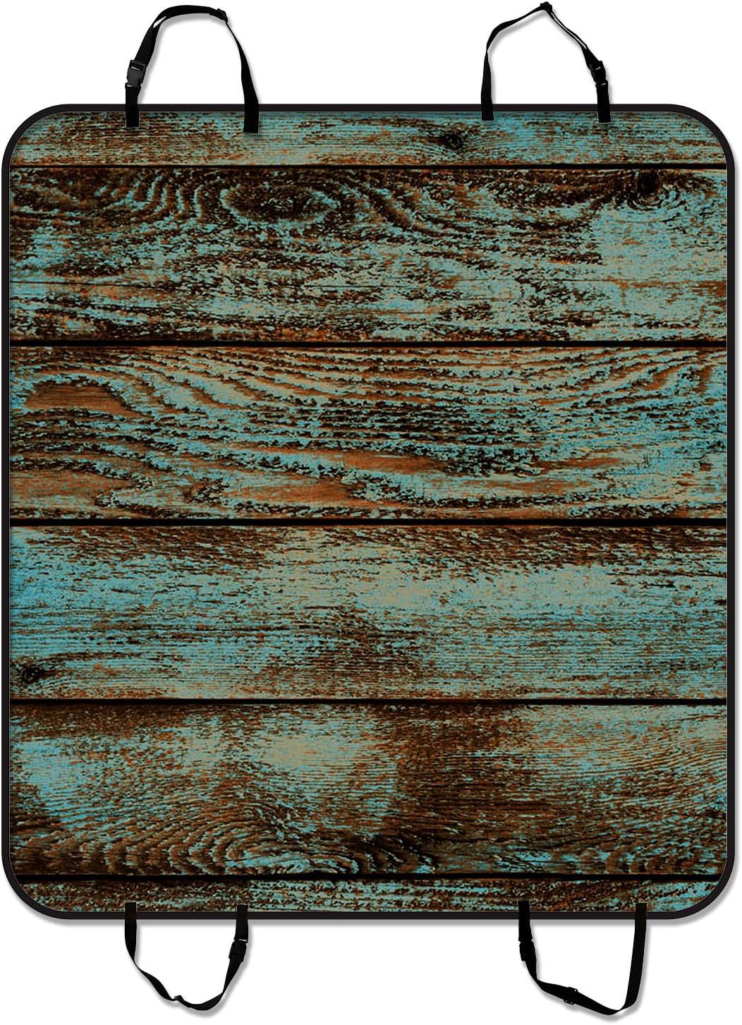 Custom Vintage Rustic Old Barn Wood Pet Seat Car Cover,Texas Star Dog Car Seat Hammock Car Seat Mat Cargo Mat 54 X 60 Inches