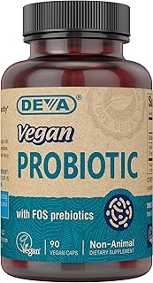 DEVA Vegan Probiotic with FOS Prebiotics Supplement